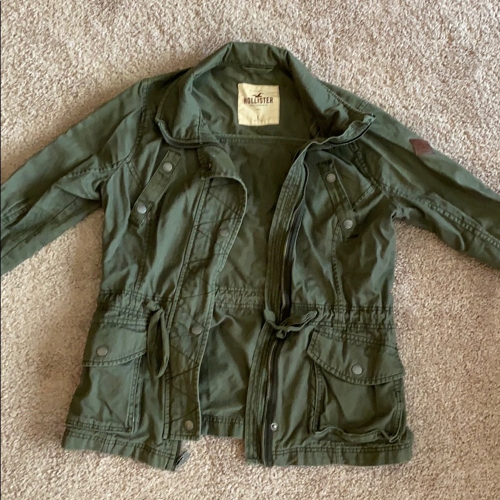 Army Green zip up jacket